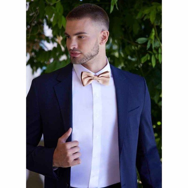 Gentlemen's Collection Men's Matte Satin pre-tied bow tie