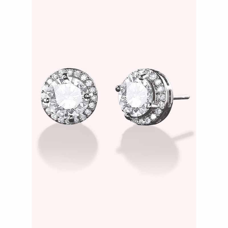 Solitaire Crystal Studs