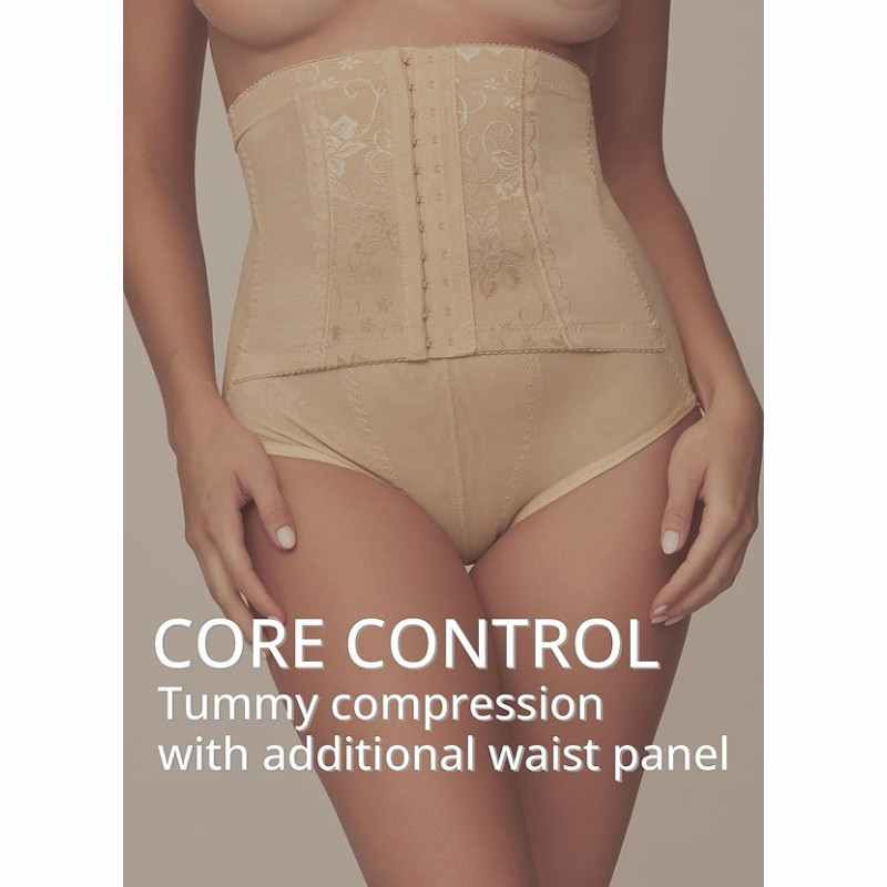 High Waisted Compressing Corset Tummy Shaper Briefs