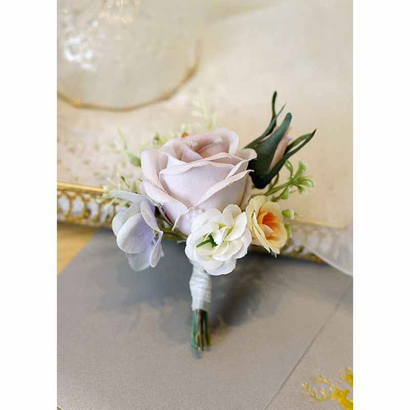 Lilac Rose Boutonniere