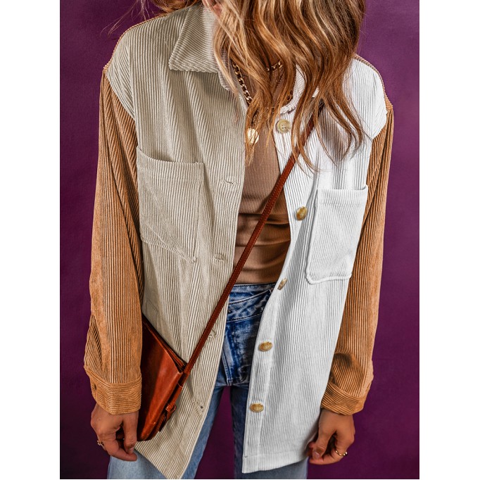 Corduroy color matching loose cabin