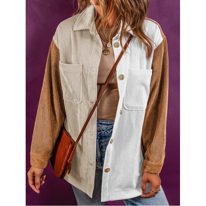 Corduroy color matching loose cabin
