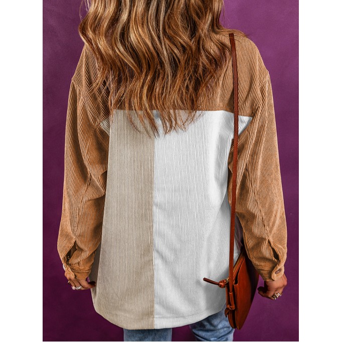 Corduroy color matching loose cabin