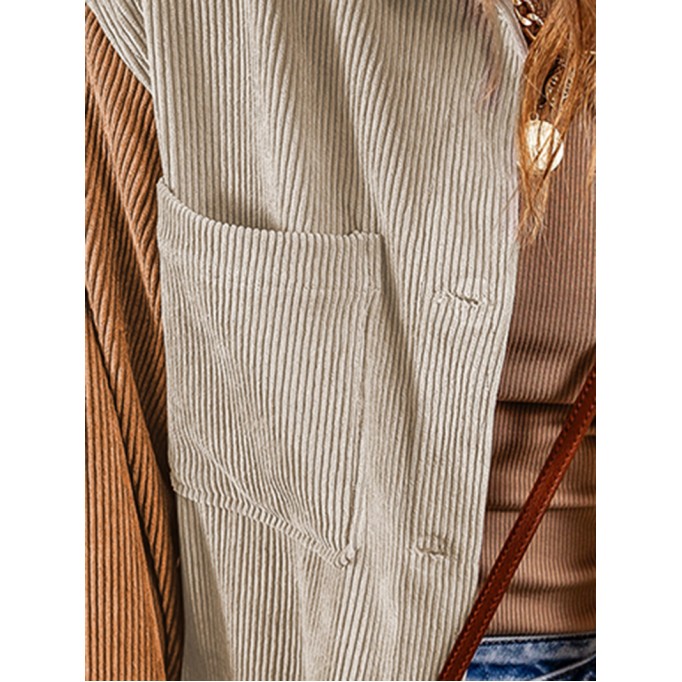 Corduroy color matching loose cabin