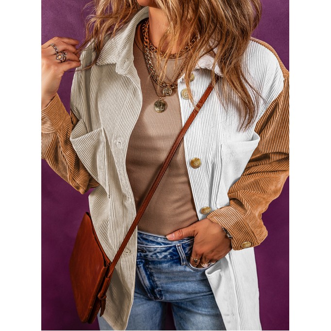 Corduroy color matching loose cabin