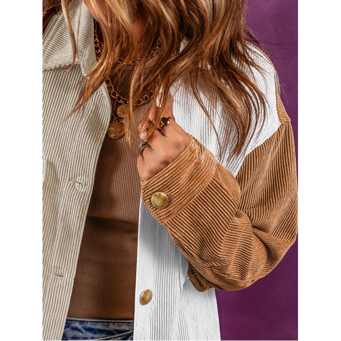 Corduroy color matching loose cabin