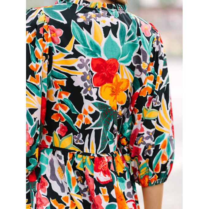 Women's Casual Floral Shirt
